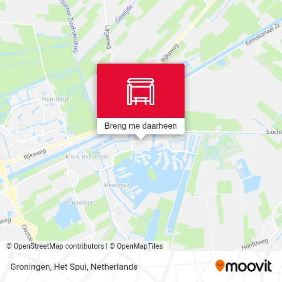 Groningen, Het Spui kaart