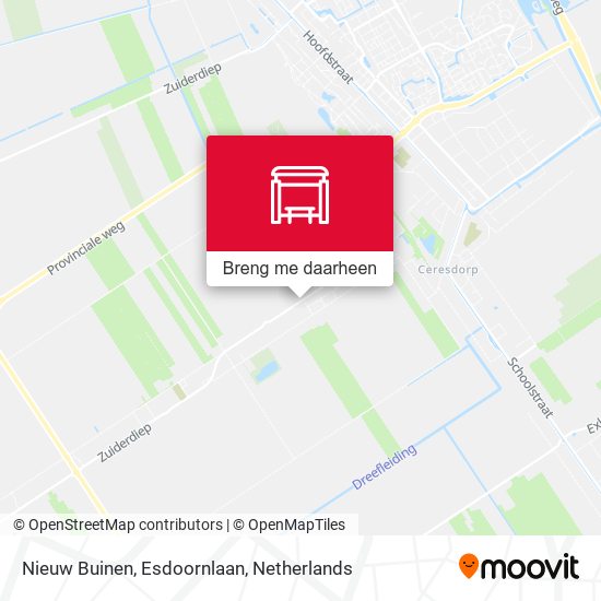 Nieuw Buinen, Esdoornlaan kaart