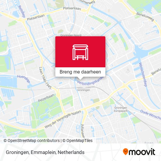 Groningen, Emmaplein kaart