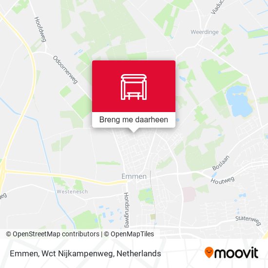 Emmen, Wct Nijkampenweg kaart