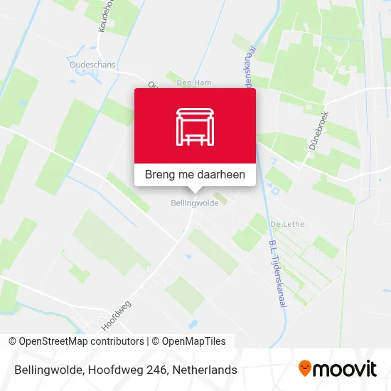 Bellingwolde, Hoofdweg 246 kaart