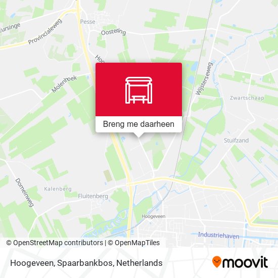 Hoogeveen, Spaarbankbos kaart
