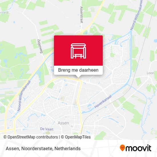 Assen, Noorderstaete kaart