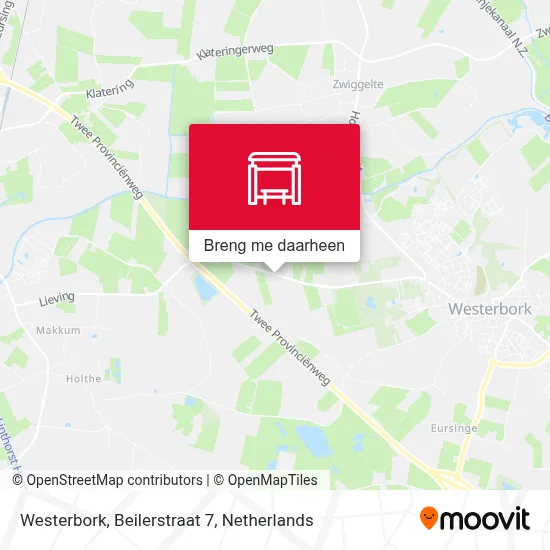 Westerbork, Beilerstraat 7 kaart