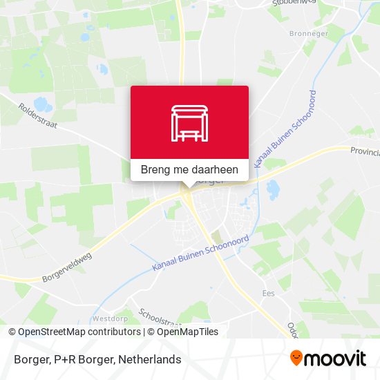 Borger, P+R Borger kaart