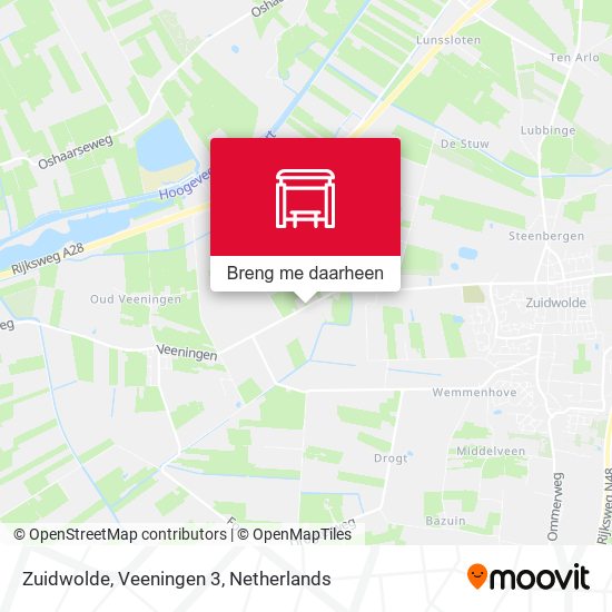 Zuidwolde, Veeningen 3 kaart