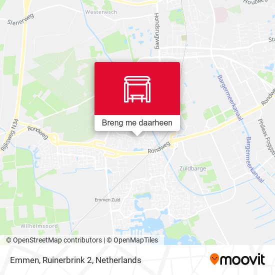 Emmen, Ruinerbrink 2 kaart