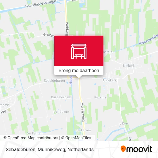 Sebaldeburen, Munnikeweg kaart