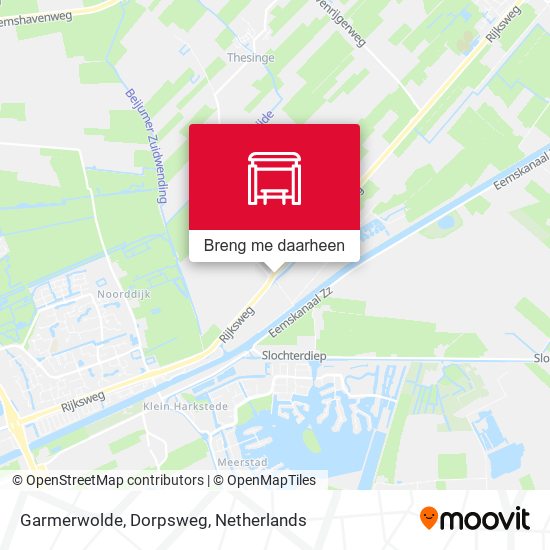 Garmerwolde, Dorpsweg kaart