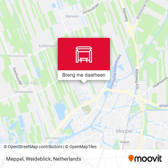 Meppel, Weideblick kaart