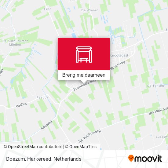 Doezum, Harkereed kaart