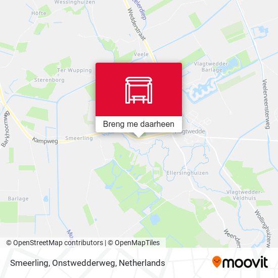 Smeerling, Onstwedderweg kaart