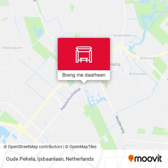 Oude Pekela, Ijsbaanlaan kaart