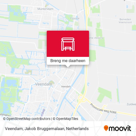 Veendam, Jakob Bruggemalaan kaart