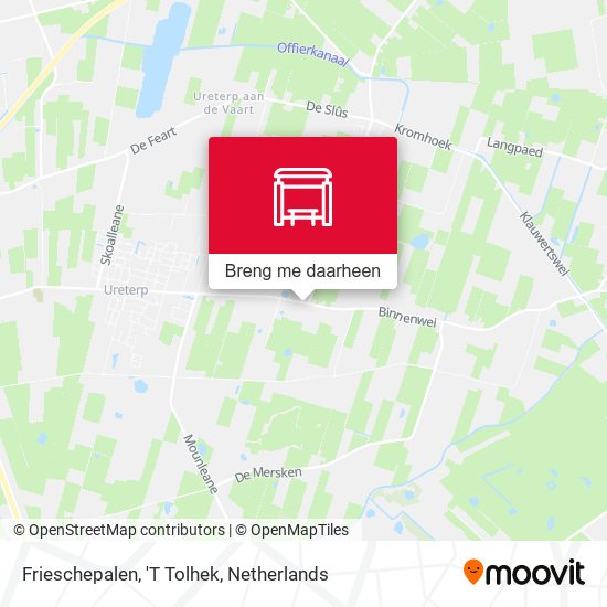 Frieschepalen, 'T Tolhek kaart