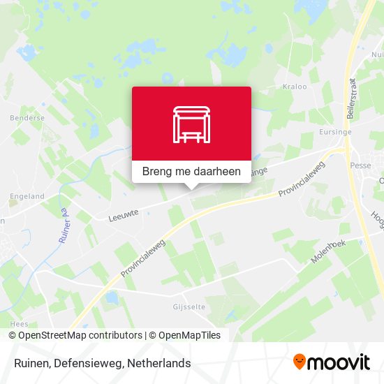 Ruinen, Defensieweg kaart