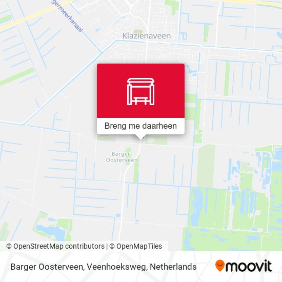 Barger Oosterveen, Veenhoeksweg kaart