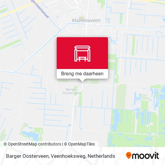 Barger Oosterveen, Veenhoeksweg kaart