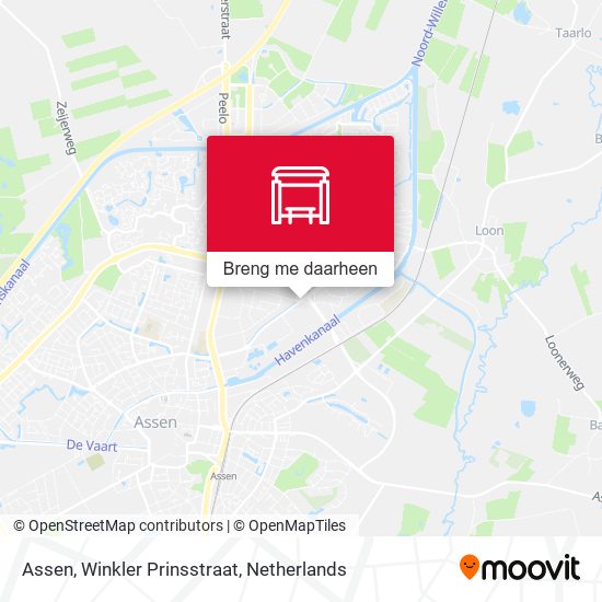 Assen, Winkler Prinsstraat kaart