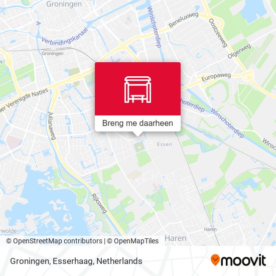 Groningen, Esserhaag kaart