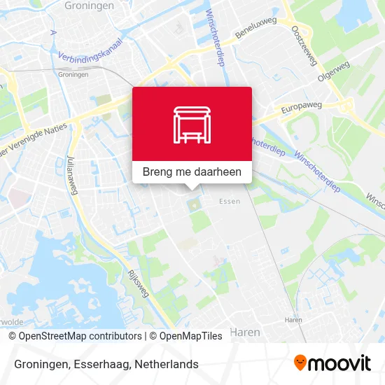 Groningen, Esserhaag kaart