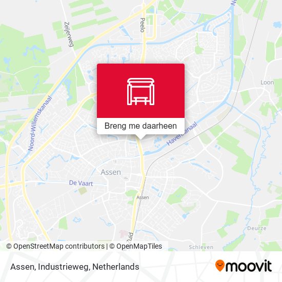 Assen, Industrieweg kaart