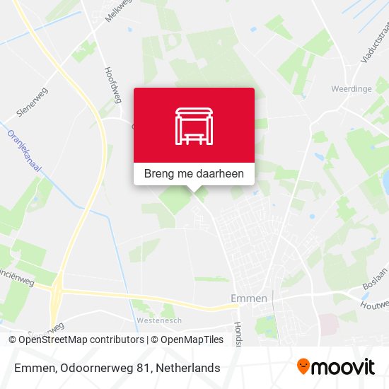 Emmen, Odoornerweg 81 kaart