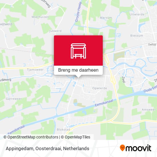 Appingedam, Oosterdraai kaart