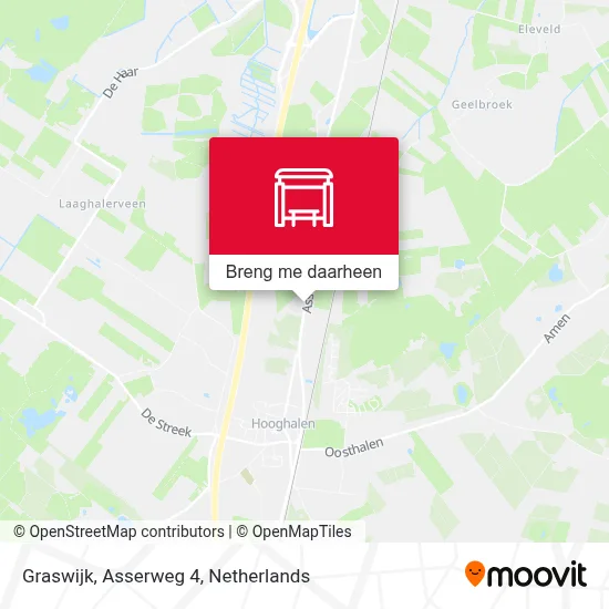 Graswijk, Asserweg 4 kaart