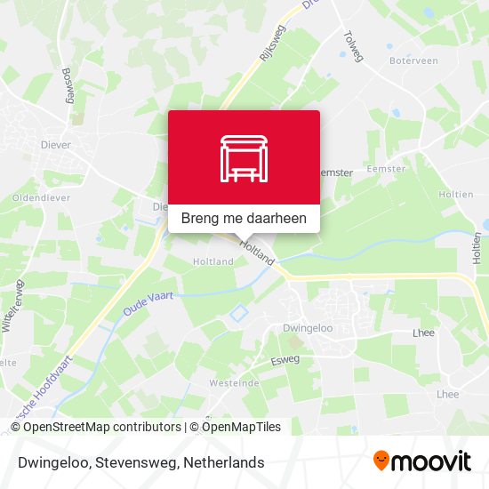 Dwingeloo, Stevensweg kaart