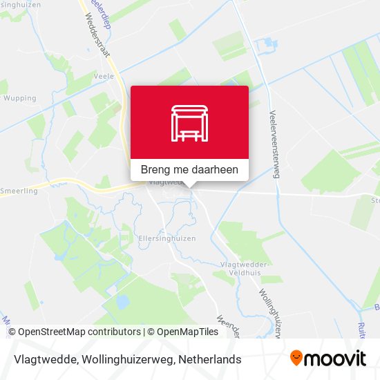 Vlagtwedde, Wollinghuizerweg kaart