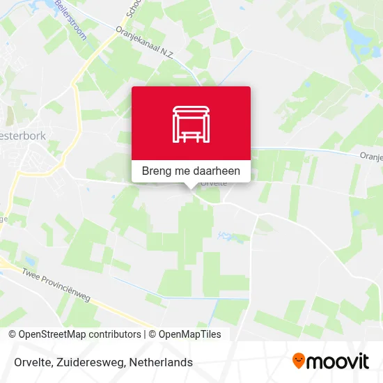 Orvelte, Zuideresweg kaart