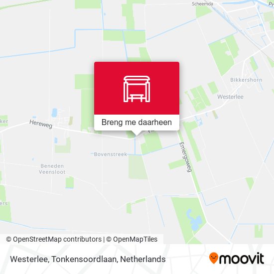 Westerlee, Tonkensoordlaan kaart