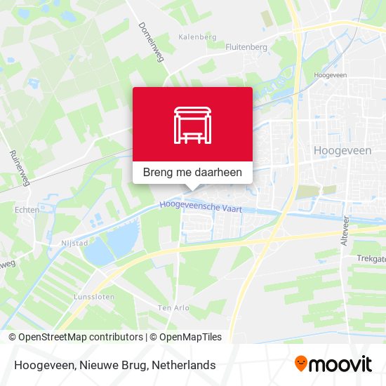 Hoogeveen, Nieuwe Brug kaart
