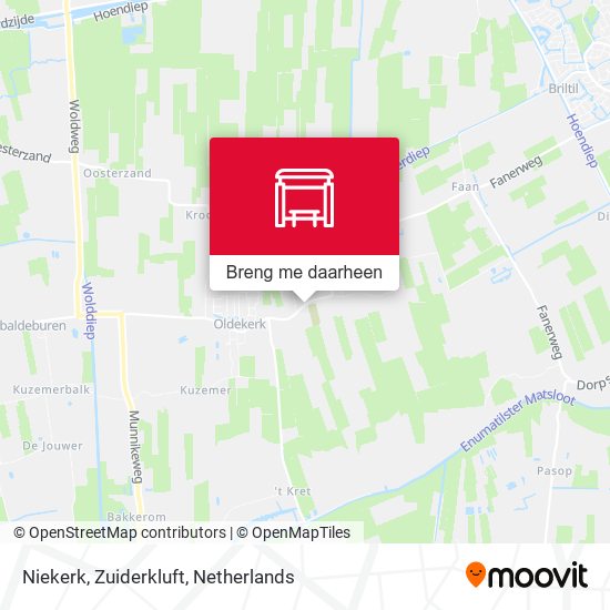 Niekerk, Zuiderkluft kaart