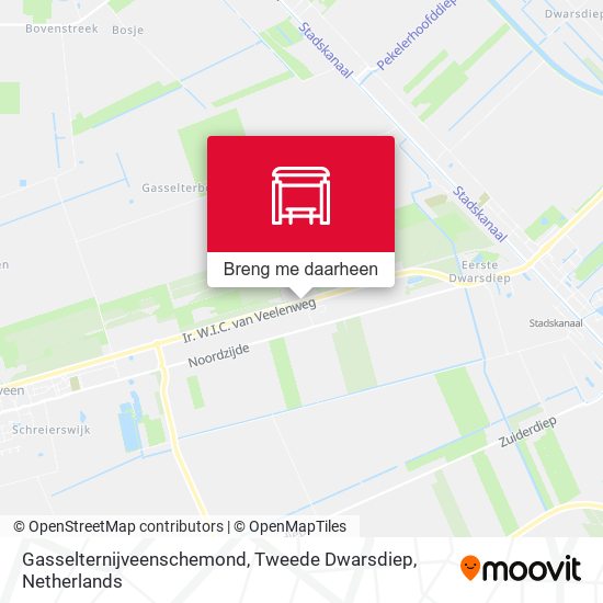 Gasselternijveenschemond, Tweede Dwarsdiep kaart