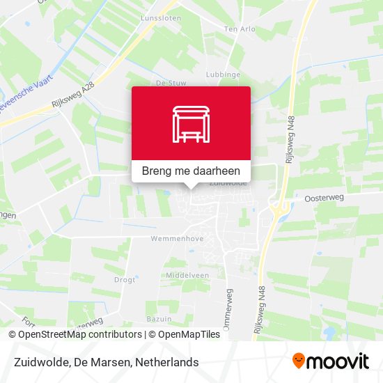 Zuidwolde, De Marsen kaart