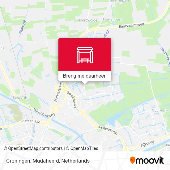 Groningen, Mudaheerd kaart