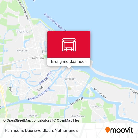 Farmsum, Duurswoldlaan kaart