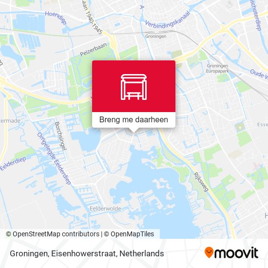Groningen, Eisenhowerstraat kaart