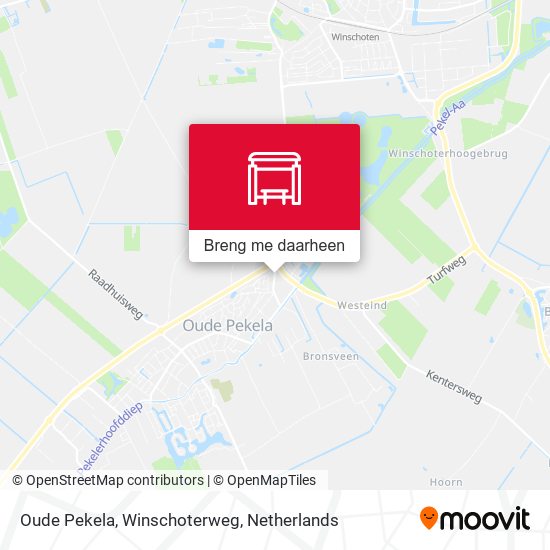 Oude Pekela, Winschoterweg kaart