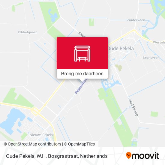 Oude Pekela, W.H. Bosgrastraat kaart