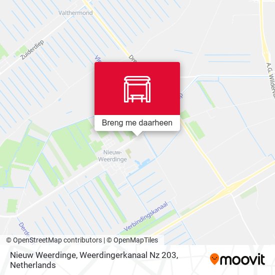 Nieuw Weerdinge, Weerdingerkanaal Nz 203 kaart