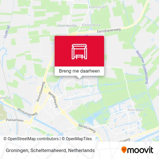 Groningen, Scheltemaheerd kaart