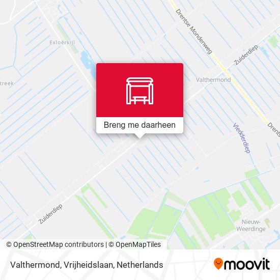 Valthermond, Vrijheidslaan kaart