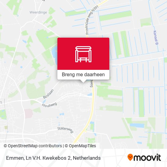 Emmen, Ln V.H. Kwekebos 2 kaart