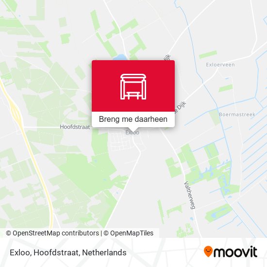 Exloo, Hoofdstraat kaart