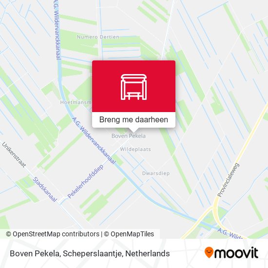 Boven Pekela, Scheperslaantje kaart