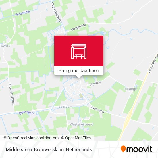 Middelstum, Brouwerslaan kaart