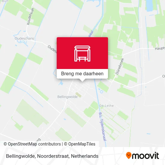 Bellingwolde, Noorderstraat kaart